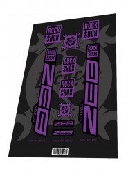 Set stickere adezive furca ROCKSHOX Zeb Select Plus 2022 Purple