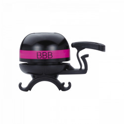 Sonerie pentru bicicleta BBB-14 Easyfit negru-portocaliu/galben/magenta
