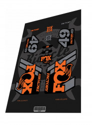 Stickere adezive furca FOX Factory 49 2020 OEM Kashima