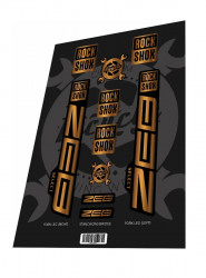 Stickere adezive furca ROCKSHOX Zeb Select 2022 Gold