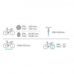 Suport bicicleta Menabo Asso cu prindere pe bare transversale