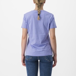 Tricou casual Castelli Pedalare Tee, de dama, Violet, S - Img 2