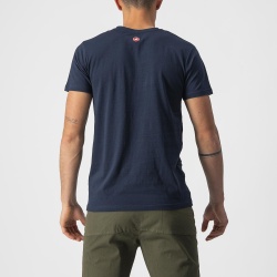 Tricou casual Castelli Ventaglio Tee, Bleumarin/Rosu, XXL - Img 2