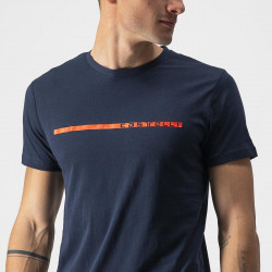 Tricou casual Castelli Ventaglio Tee Bleumarin/Rosu - Img 4