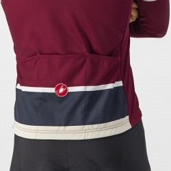 Tricou cu maneca lunga Castelli Pissista Visiniu/Bleumarin - Img 4