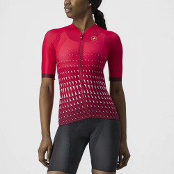 Tricou cu maneca scurta Castelli Climbers 2.0 W de dama Rosu/Visiniu