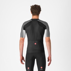 Tricou cu maneca scurta Castelli Entrata 6, pentru barbati, negru deschis/gri inchis-gri fumuriu, XXL - Img 2