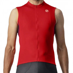 Tricou fara maneci Castelli Entrata VI SL Rosu
