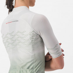 Tricou maneca scurta CASTELLI Climbers 2.0 W Alb Vernil Dama