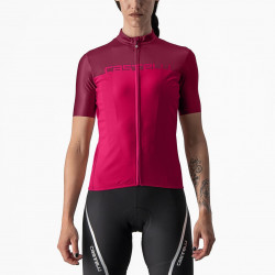 Tricou maneca scurta Castelli Velocissima Dama Rosu-Visiniu