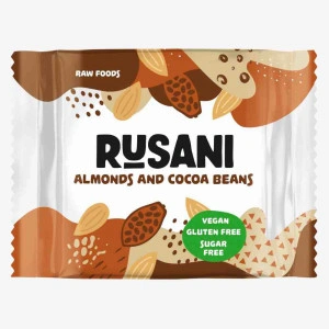 Baton natural Rusani - Migdale cu Boabe de Cacao