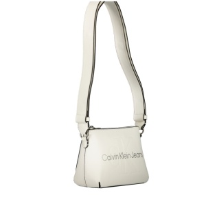 Calvin Klein women woman crossbody bag logo чанта за през рамо дълга дръжка голямо лого дамска клъч чанта релефно лого кожа