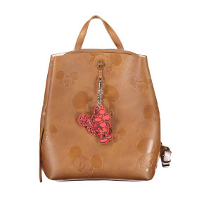 Desigual women bag rucksack backpack дамска черна раница с релефни детайли цветен цип и джоб отпред