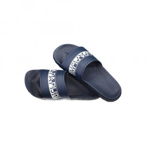 napapijri flip flop slipper black logo черни джапанки чехли голямо лого