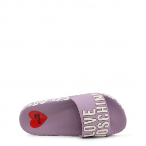 love moschino дамски сандали шарки лого неон сърца