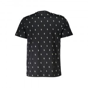 polo ralph lauren t shirt мъжка пролетна тениска черна на бели  лога