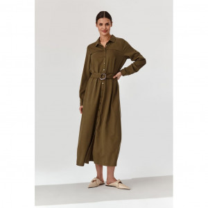TATUUM women dress дамска рокля колан къси ръкави
