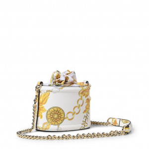 versace jeans bag woman crossbody bag logo чанта за през рамо дълга дръжка голямо лого дамска клъч чанта multi color шарена с верига златна