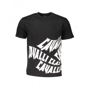 cavalli class t shirt мъжка пролетна тениска бяла с голямо лого