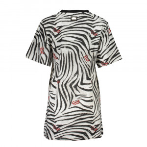  cavalli class woman dress дамска рокля с къси ръкави до коляното с щампа 