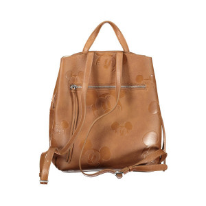 Desigual women bag rucksack backpack дамска черна раница с релефни детайли цветен цип и джоб отпред
