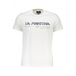la martina t shirt мъжка пролетна тениска бяла с голямо лого