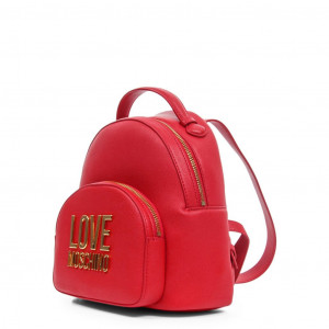  Love Moschino дамска раница червена златно лого
