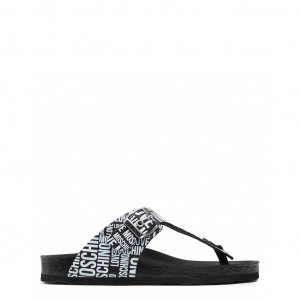 love moschino дамски сандали шарки лого неон сърца