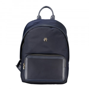 Tommy Hilfiger women black дамска раница черно златно лого 