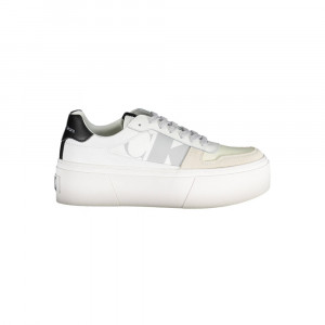calvin klein women sneakers trainers дамски гуменки кецове сникърси голямо лого черни с връзки