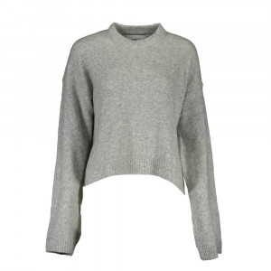 Calvin klein sweater oversize дамски пуловер сив мек и пухкав