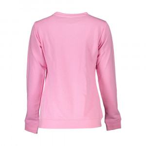 Cavalli Class women blouse sweatshirt дамска блуза суичър черен ластици обемно лого релефно голямо бял надпис