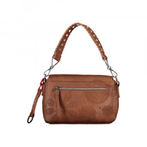 Desigual women bag дамска ръчна чанта принт черно бяло дълга и къса дръжка