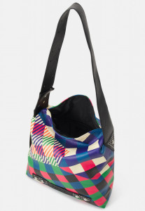 Desigual women bag дамска ръчна чанта принт черно бяло дълга и къса дръжка