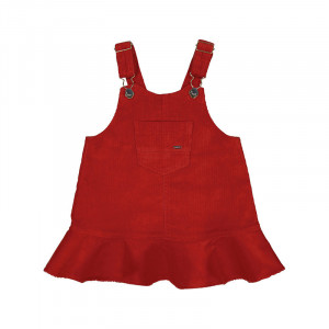 Mayoral kid dressю детски сукман рипсено кадифе червен