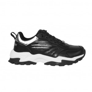 Plein sport мъжки кецове черни спортни висока подметка платформа