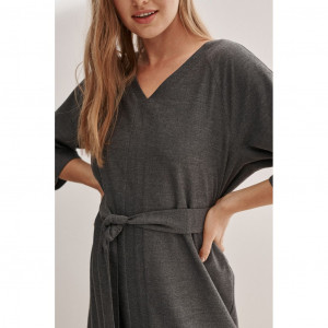 TATUUM women dress  дамска рокля колан къси ръкави