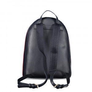 Tommy Hilfiger women black дамска раница черно златно лого 