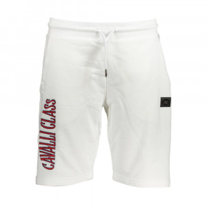 Cavalli Class men shorts pants мъжки къси панталони бели спортни шорти