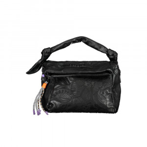 Desigual women bag дамска ръчна чанта принт черно бяло дълга и къса дръжка