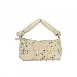 Desigual women bag дамска ръчна чанта принт черно бяло дълга и къса дръжка