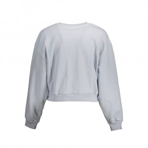 Levi's crop top светло син лилав къса блуза голямо бяло лого дамска