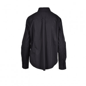 love moschino women shirt бяла дамска риза москино златни елементи лого с къдри и копчета червена