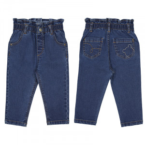 Mayoral kid girl jeans детски дънки с латик и мече за джоба за момиче