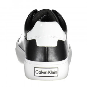 Calvin Klein дамски кецове лъскаво черно и бяло кецове голямо лого