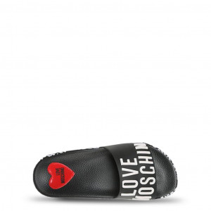love moschino дамски сандали шарки лого неон сърца