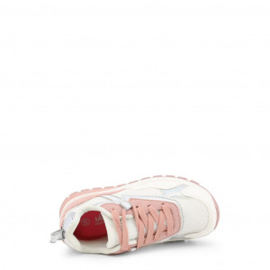 shone kids sneakers детски маратонки висока подметка цветни детайли бял шипове злато лъскаво блестящо