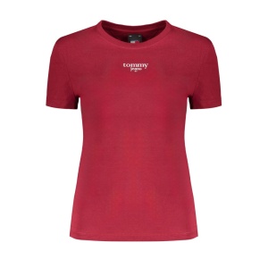Tommy Hilfiger Jeans дамска тениска цвят червен