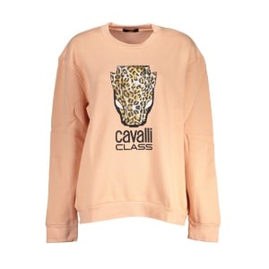 Cavalli Class women blouse sweatshirt дамска блуза суичър черен ластици обемно лого релефно голямо бял надпис