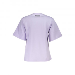 Cavalli Class women t-shirt дамска тениска цвят диня корал релефоно лого